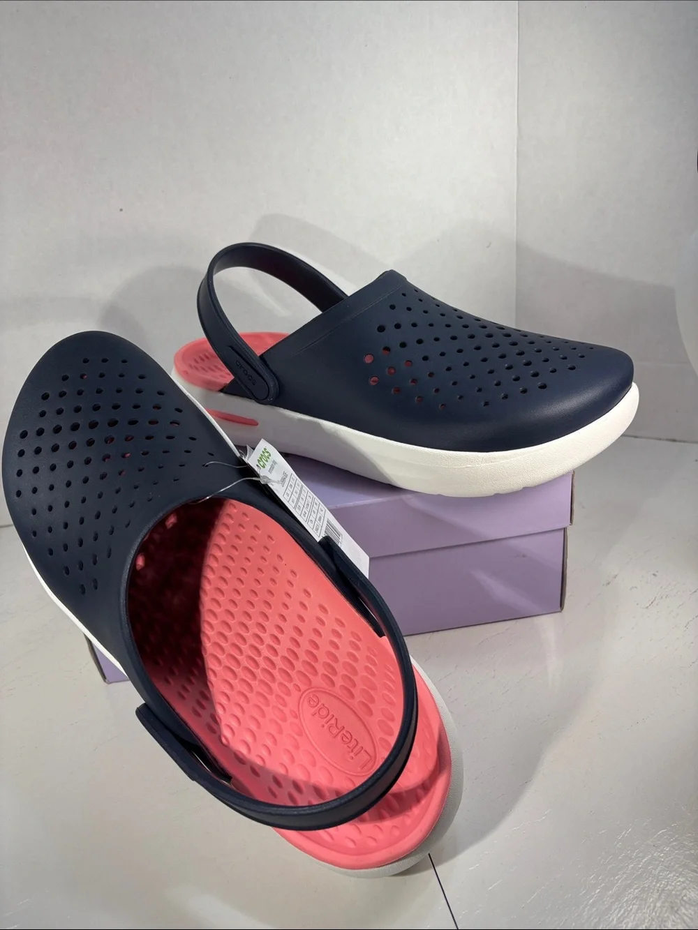 NWT Crocs InMotion LiteRide Clogs Navy Men’s 11